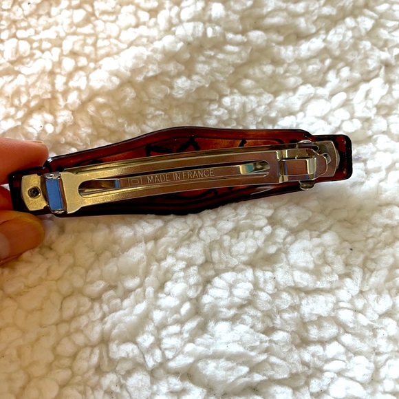 Hair Snap Clip Slide On Unique Colorful Patterns Prints Textures Made in France - Picture 4 of 5